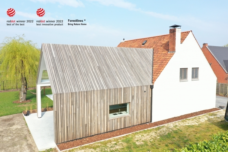 Dach- und Fassadenverkleidung Forestlines Oud Turnhout (BE) Padoek