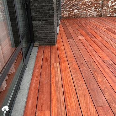 Terrasse breite Planken Turnhout (BE) Padoek 5